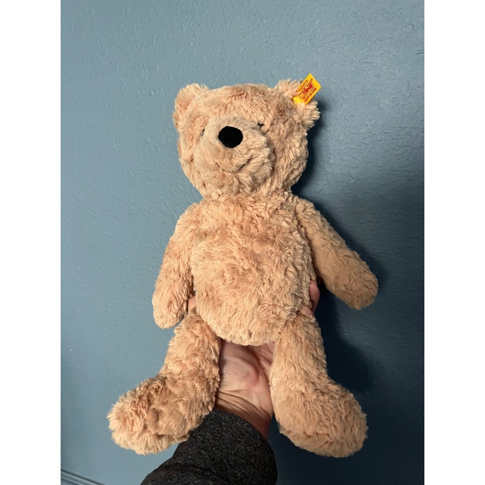 Steiff Jimmy Teddy‎ Bear Light Brown Soft Cuddly Friends Plush Button In Ear